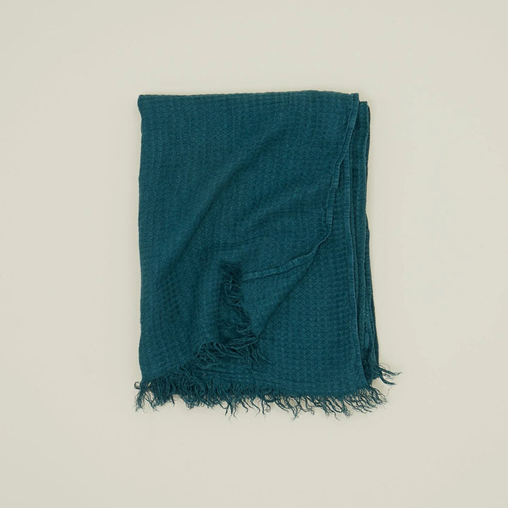 Simple Linen Throws - Hawkins New York Blankets + Throws + Pillows - Peacock - HORNE