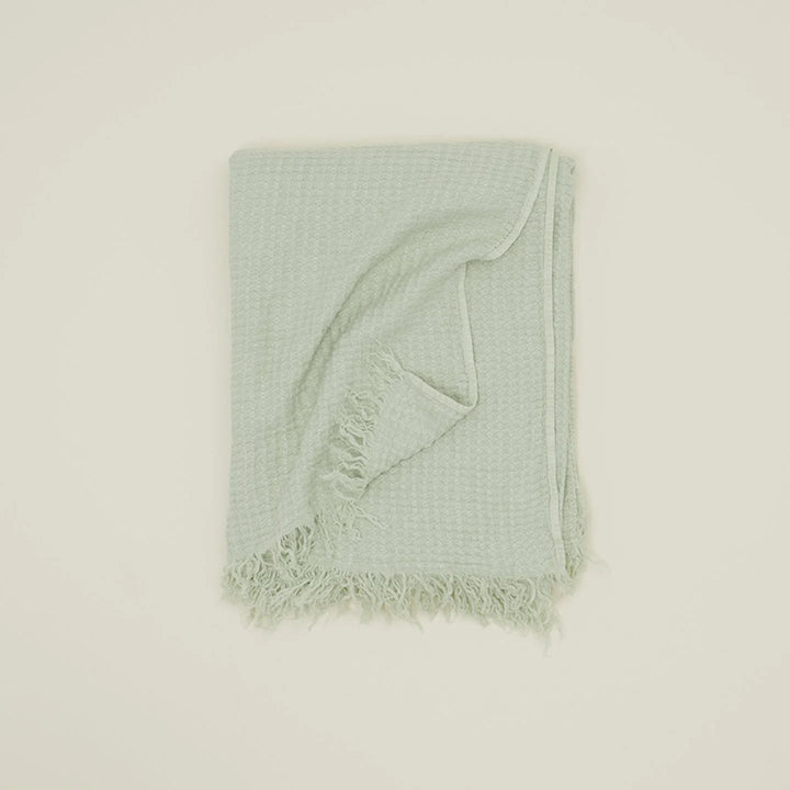 Simple Linen Throws - Hawkins New York Blankets + Throws + Pillows - Sage - HORNE
