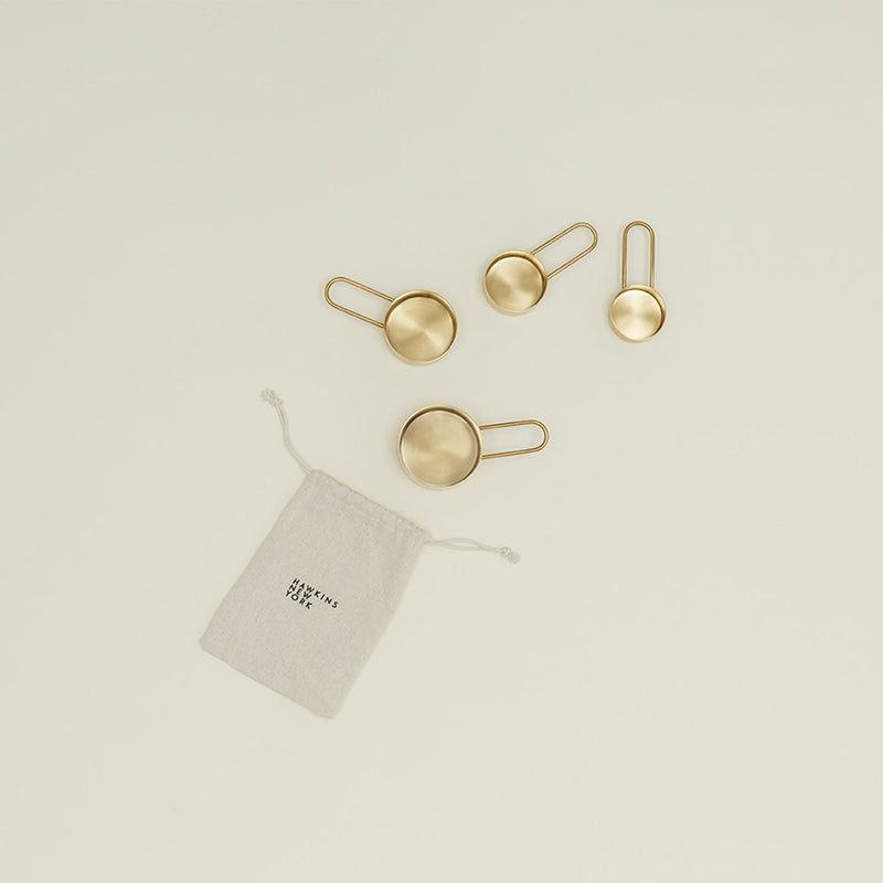 Simple Measuring Cups - Hawkins New York - Kitchen Tools - Brass - HORNE