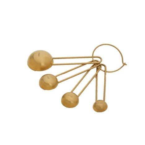 Simple Measuring Spoons - Hawkins New York - Kitchen Tools - Brass - HORNE