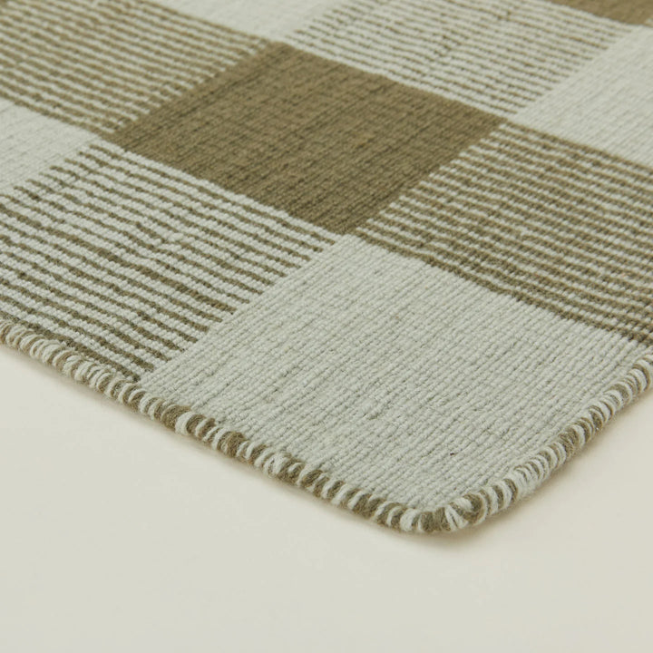 Simple Plaid Rug - Hawkins New York Rugs - Sage/Olive - 2'W x 3'L - HORNE