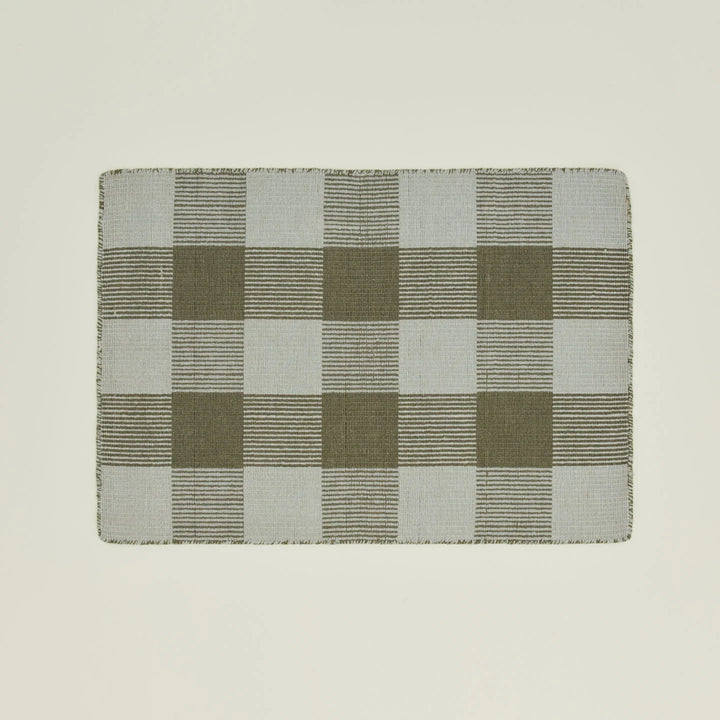 Simple Plaid Rug - Hawkins New York Rugs - Sage/Olive - 2'W x 3'L - HORNE