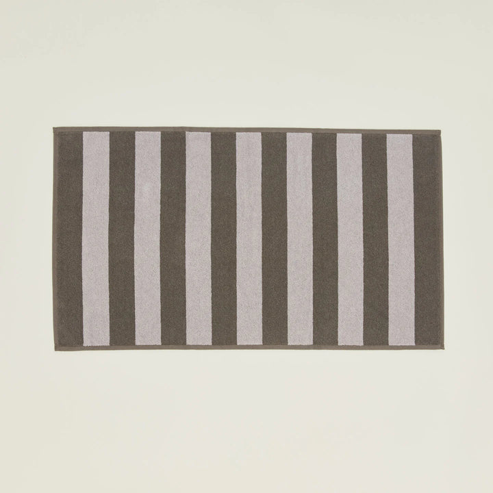Simple Striped Terry Bath Mat - Hawkins New York Bath - Light Grey/Dark Grey - HORNE