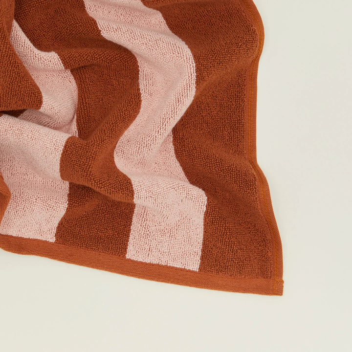 Simple Striped Terry Bath Mat - Hawkins New York Bath - Sky/Peacock - HORNE