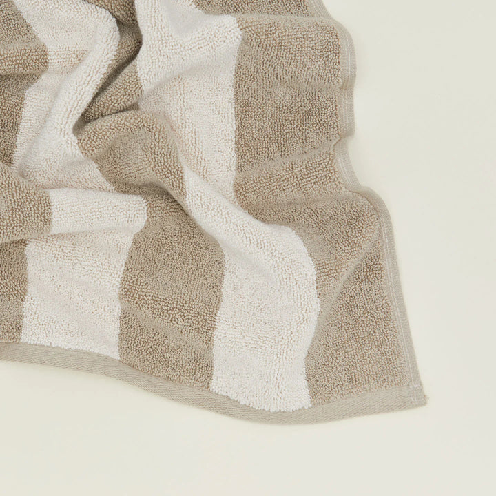 Simple Striped Terry Bath Mat - Hawkins New York Bath - Sky/Peacock - HORNE