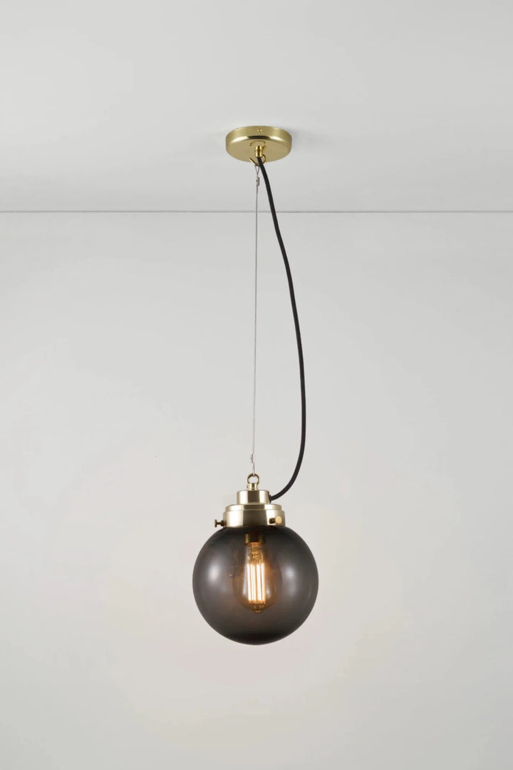 Small Globe Pendant - Original BTC Pendants - Chrome - Clear Seedy - HORNE