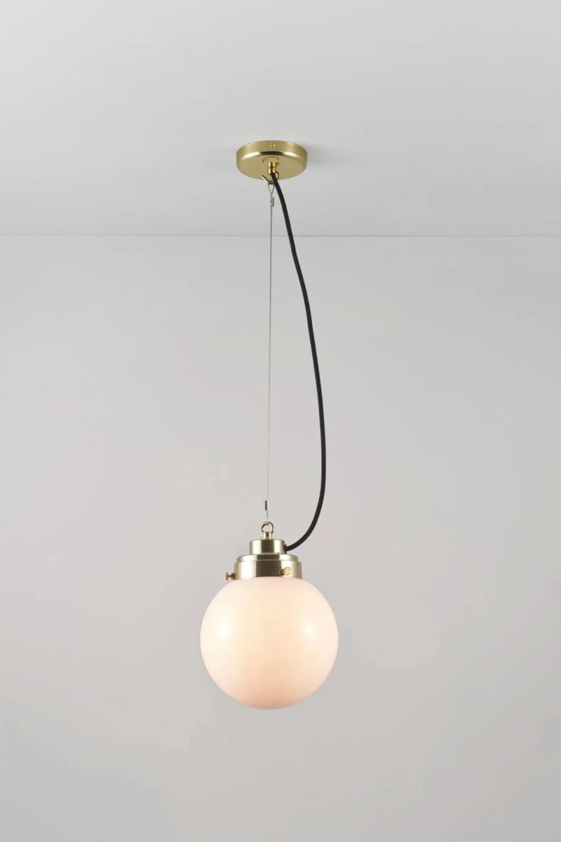Small Globe Pendant - Original BTC Pendants - Brass - Anthracite - HORNE