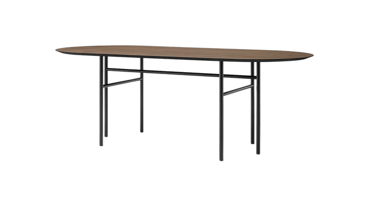 Snaregade Oval Table - Audo Copenhagen Tables - Black | Dark Stained Oak - HORNE