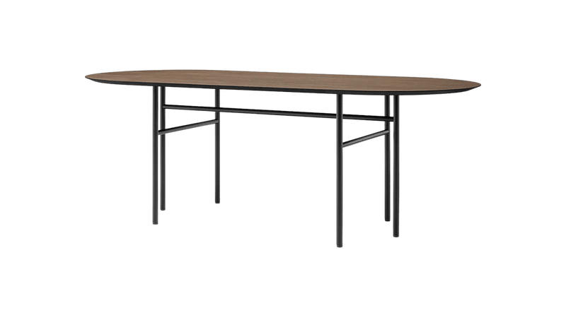 Snaregade Oval Table - Audo Copenhagen Tables - Black | Dark Stained Oak - HORNE