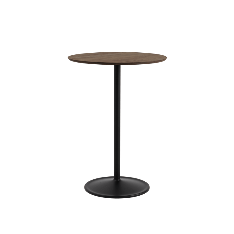 Soft Café Table - Round - Muuto Table + Task - Black Nanolaminate/Black - Low - HORNE