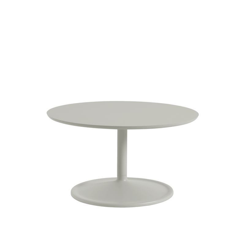 Soft Coffee Table - Round - Muuto Table + Task - Small - Black Nanolaminate/Black - HORNE