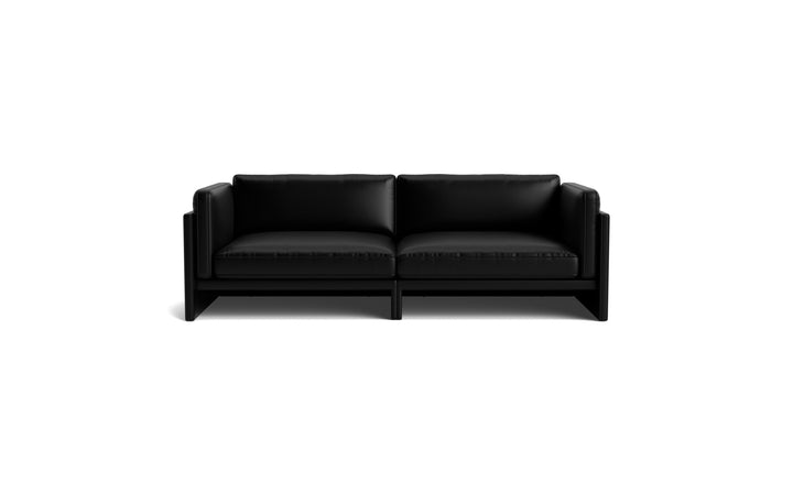 Softy Modular Sofa 3-Seater - Normann Copenhagen Modular Sofas - Ultra Leather - 41599 Black - HORNE