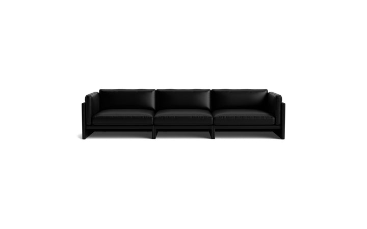 Softy Modular Sofa 4-Seater - Normann Copenhagen Modular Sofas - Ultra Leather - 41599 Black - HORNE