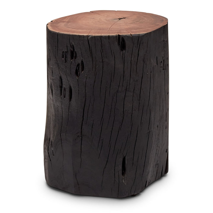 Solid Wood Stump - Urbia Stools + Benches + Ottomans - White Wash - HORNE