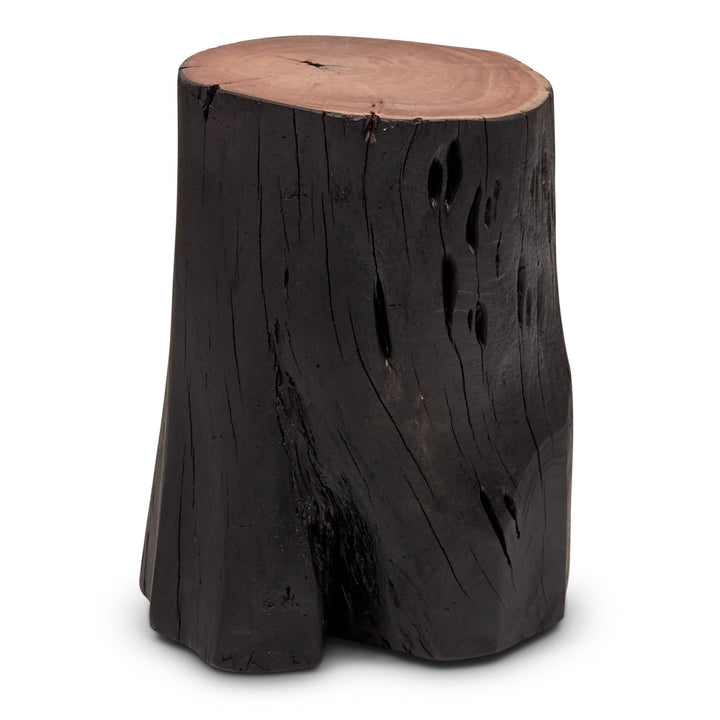 Solid Wood Stump - Urbia Stools + Benches + Ottomans - White Wash - HORNE