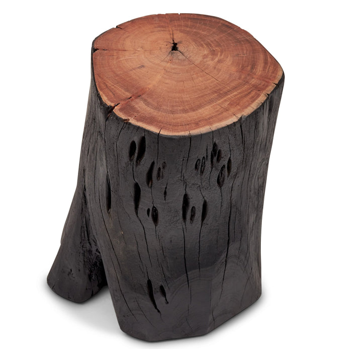 Solid Wood Stump - Urbia Stools + Benches + Ottomans - White Wash - HORNE