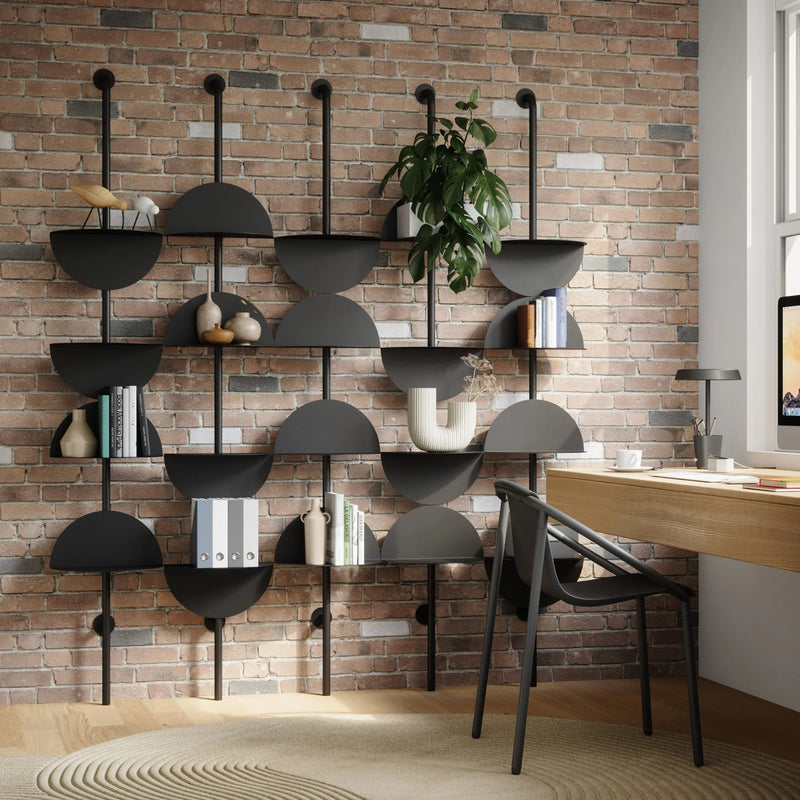 Solis Adjustable Standing Shelf - Umbra Shelving - Sand - HORNE