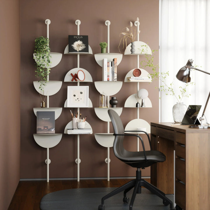 Solis Adjustable Standing Shelf - Umbra Shelving - Sand - HORNE