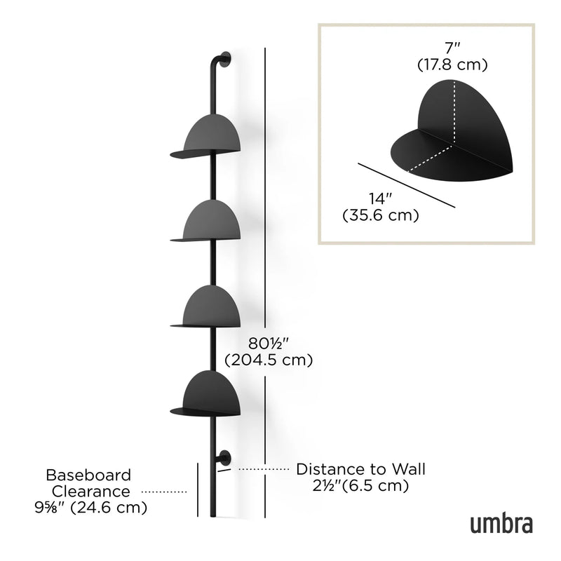 Solis Adjustable Standing Shelf - Umbra Shelving - Sand - HORNE