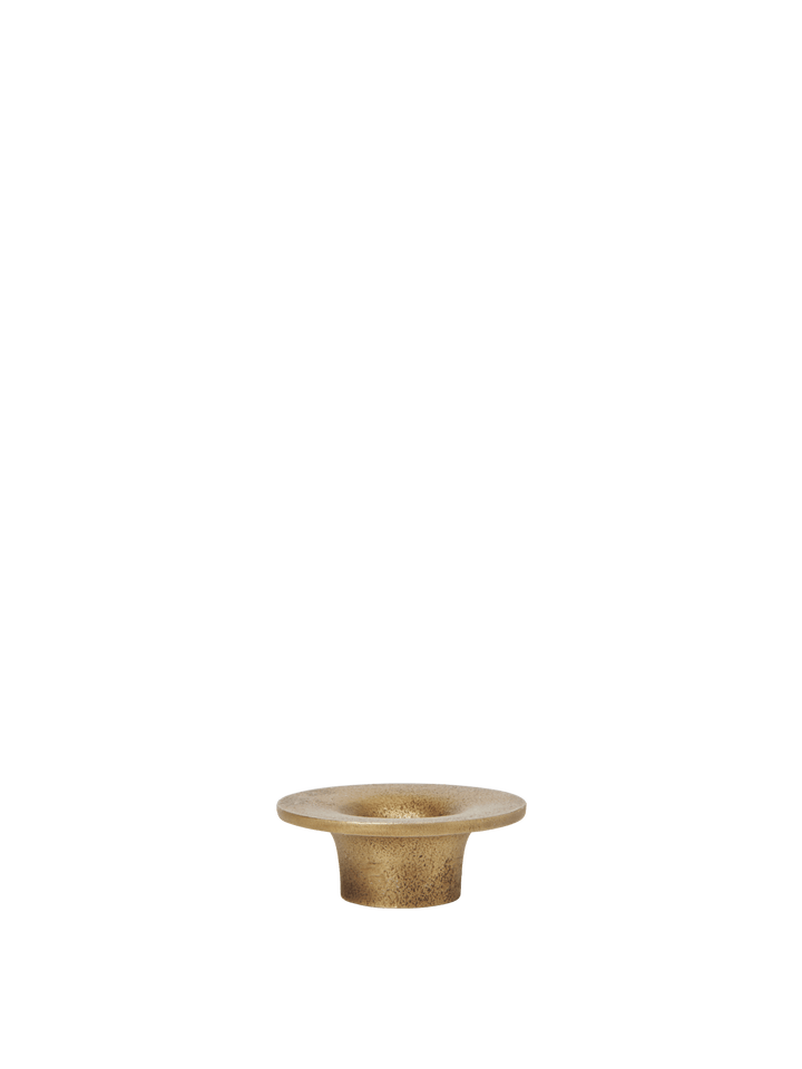Soothe Candle Holder - Ferm Living Candle Holders - Brass Finish - HORNE