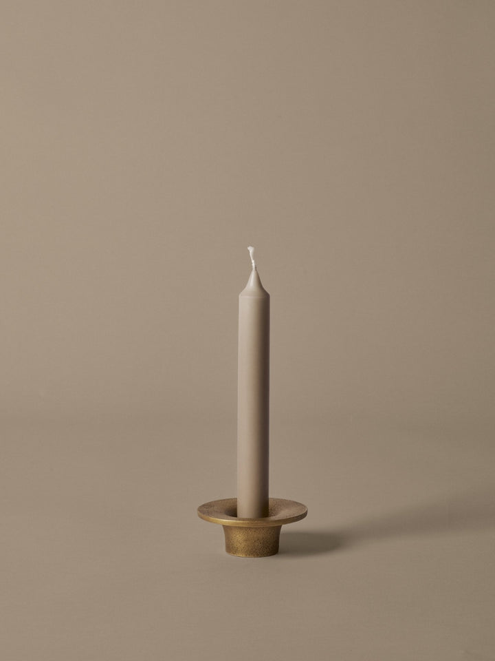 Soothe Candle Holder - Ferm Living Candle Holders - Brass Finish - HORNE