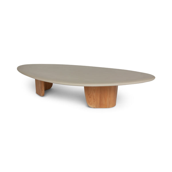 Sorrento Organic Coffee Table - BETACO Tables + Desks - Large / Micro Topping / Teak - HORNE