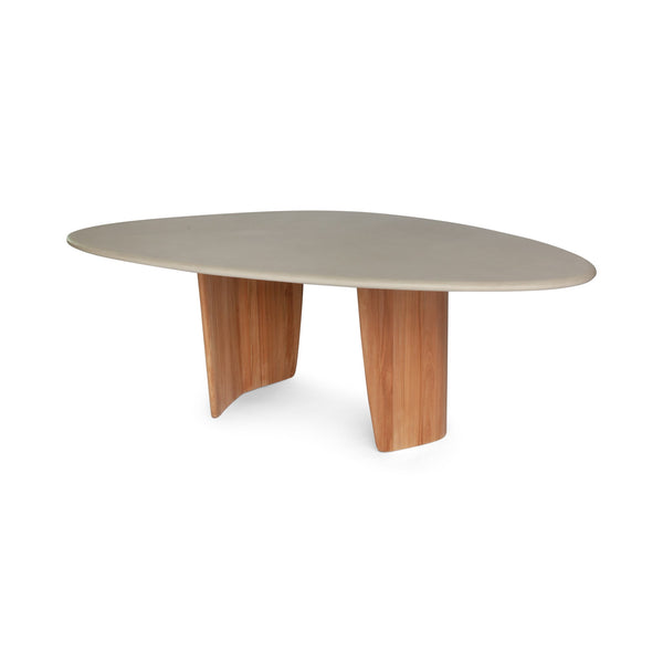Sorrento Organic Dining Table - BETACO Tables + Desks - 102.3"W / Micro Topping / Teak - HORNE
