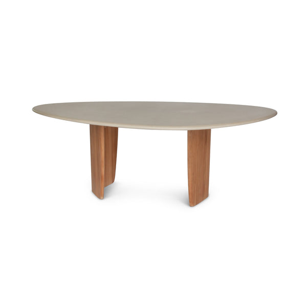 Sorrento Organic Dining Table - BETACO Tables + Desks - 102.3"W / Micro Topping / Teak - HORNE