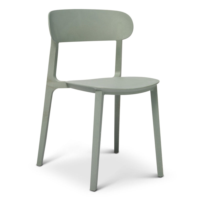 Spencer Eco - Friendly Outdoor Stacking Chair - Set of 4 - Urbia Chairs - Beige - HORNE
