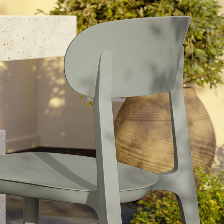 Spencer Eco - Friendly Outdoor Stacking Chair - Set of 4 - Urbia Chairs - Beige - HORNE