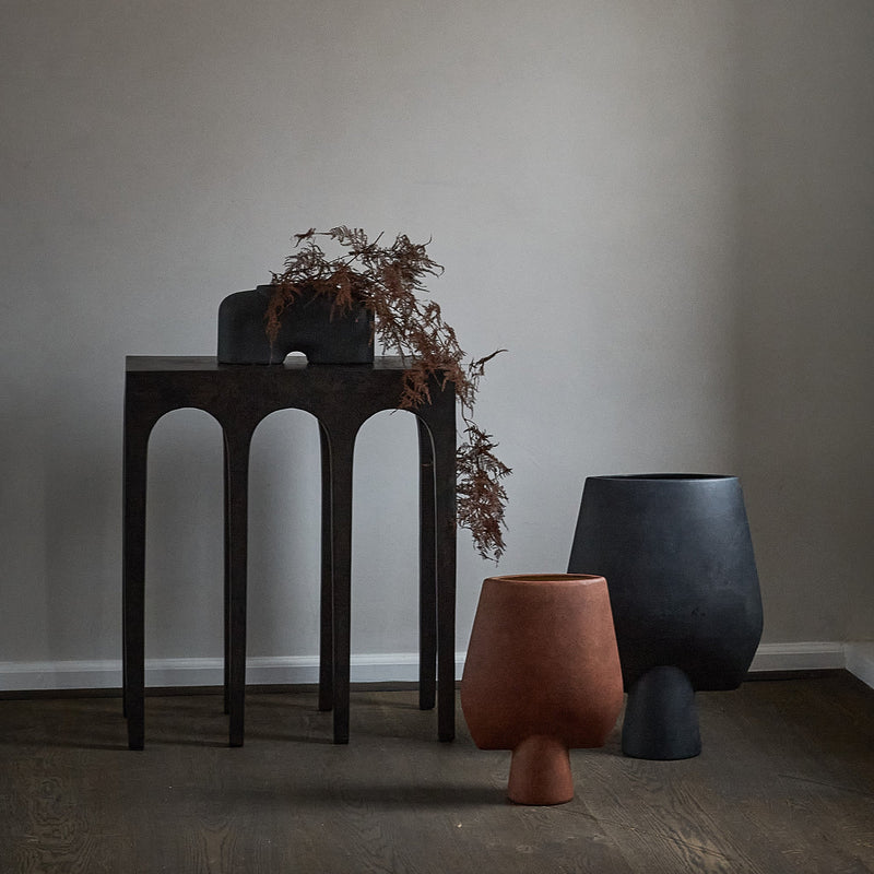 Sphere Vase Square - 101 Copenhagen Vases - Big - Dark Grey - HORNE