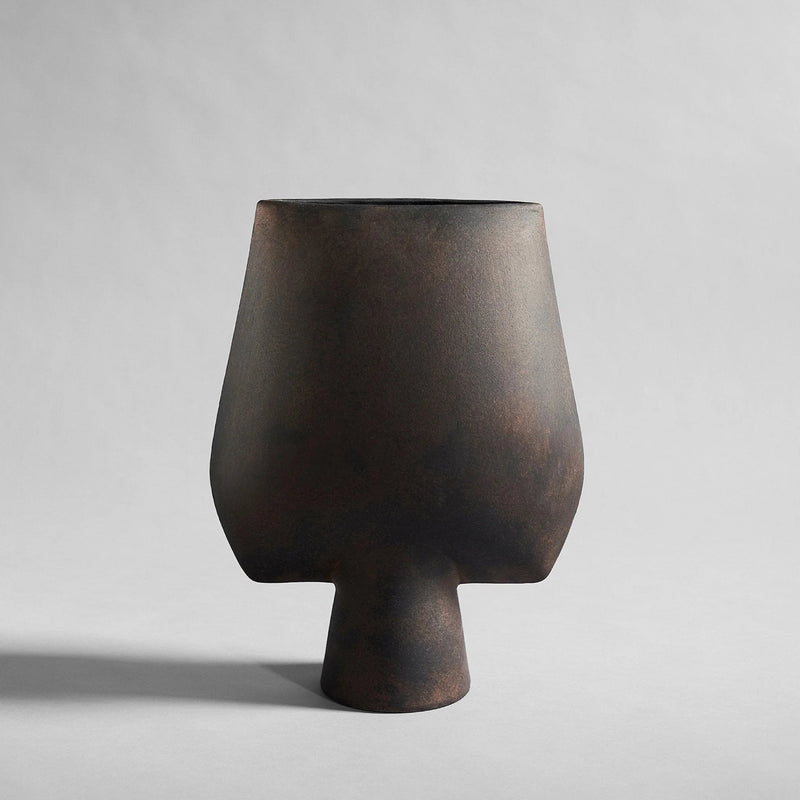 Sphere Vase Square - 101 Copenhagen Vases - Big - Dark Grey - HORNE