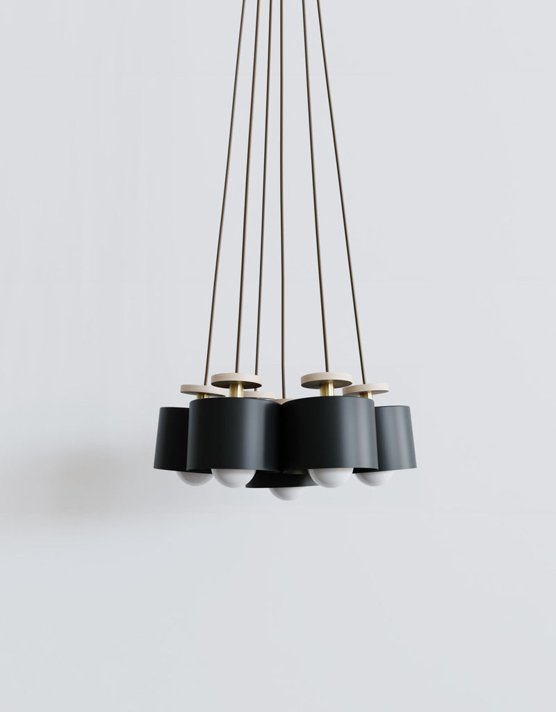 Spun Cluster − 7 pc - Ladies & Gentlemen Lighting - Brushed Brass - HORNE