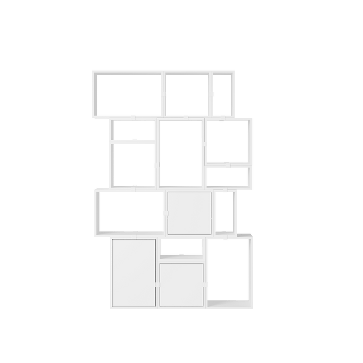 Stacked Storage System - Bookcase - Con 2 - Muuto Shelving - White - HORNE
