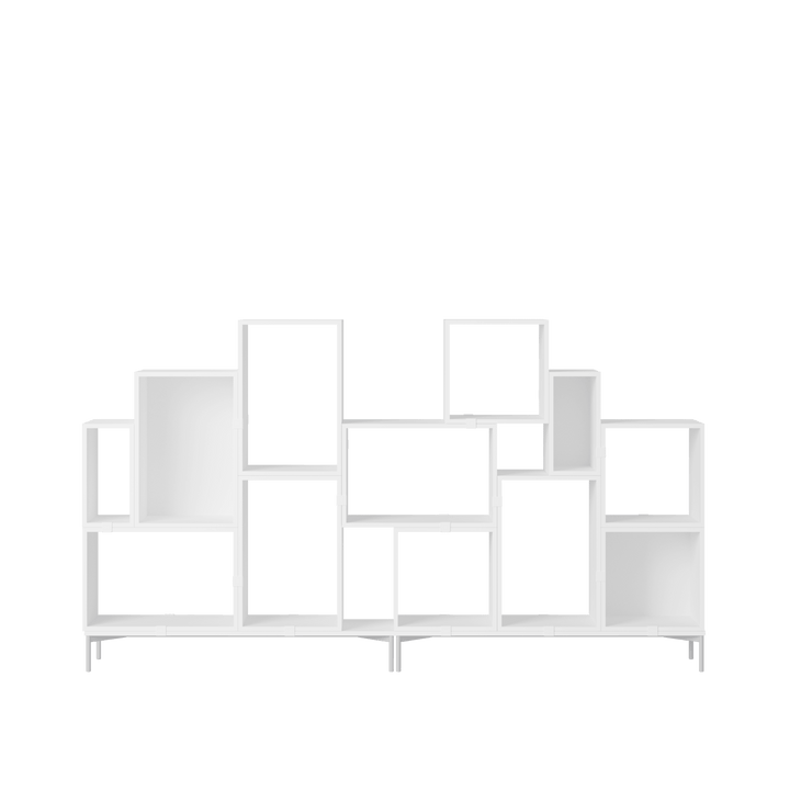 Stacked Storage System - Bookcase - Con 3 - Muuto Shelving - White - HORNE