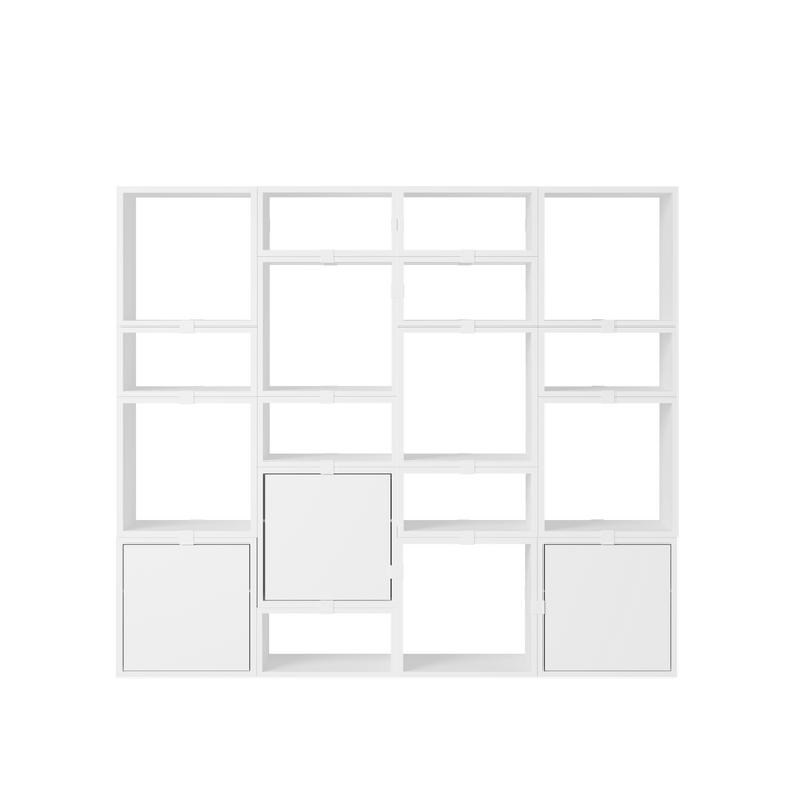 Stacked Storage System - Bookcase - Con 4 - Muuto Shelving - White - HORNE