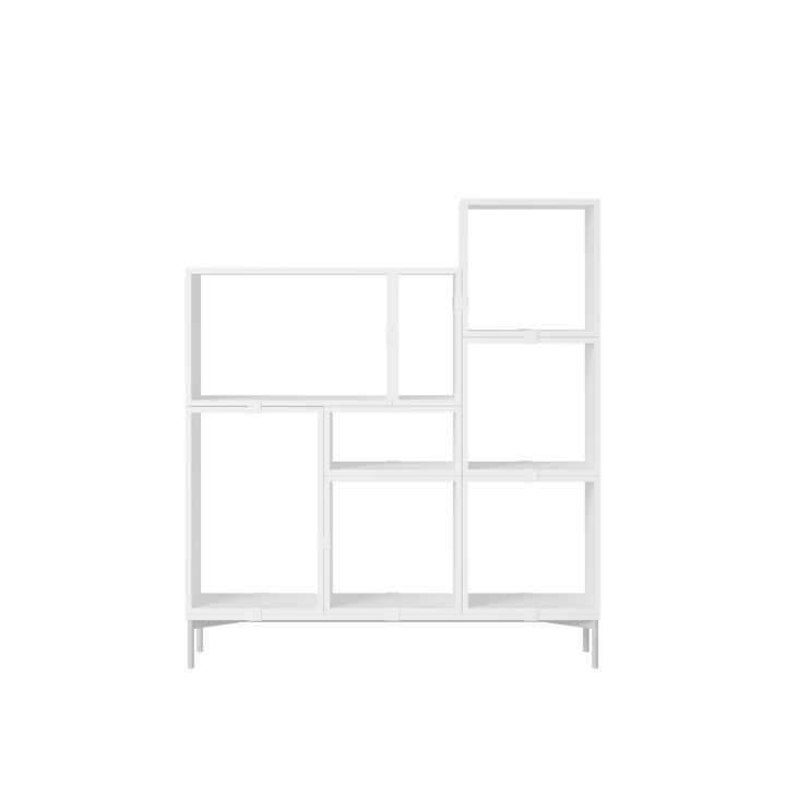 Stacked Storage System - Bookcase - Con 5 - Muuto Shelving - White - HORNE