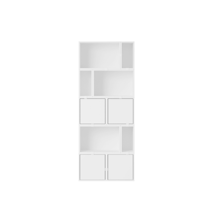 Stacked Storage System - Bookcase - Con 8 - Muuto Shelving - White - HORNE