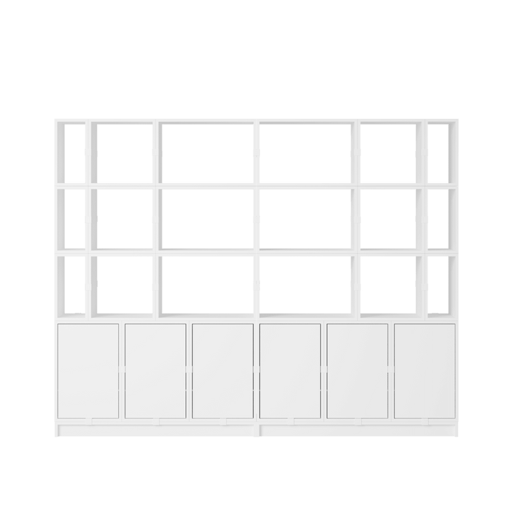 Stacked Storage System - Office Storage - Con 2 - Muuto Shelving - White - HORNE