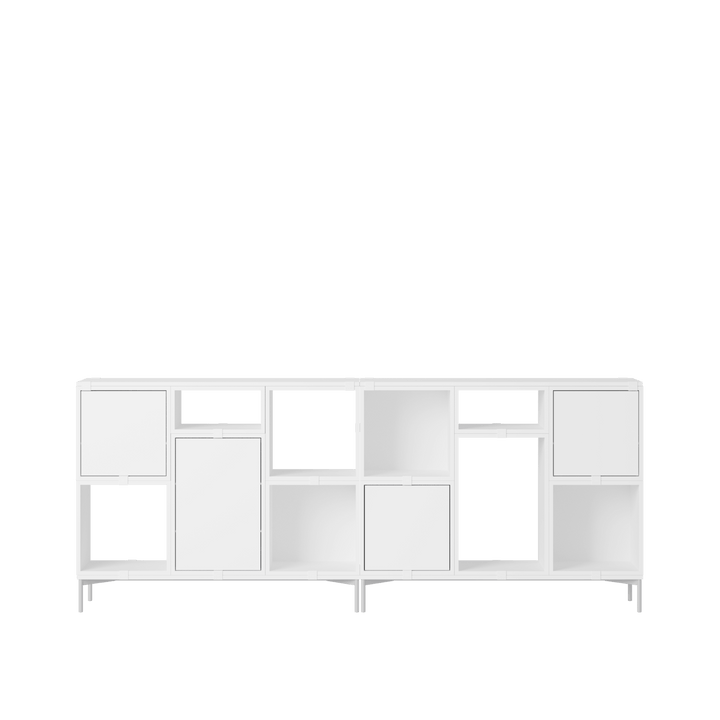 Stacked Storage System - Office Storage - Con 3 - Muuto Shelving - White - HORNE
