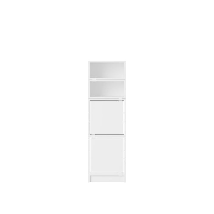 Stacked Storage System - Office Storage - Con 4 - Muuto Shelving - White - HORNE