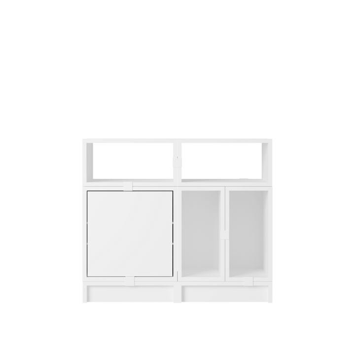 Stacked Storage System - Office Storage - Con 5 - Muuto Shelving - White - HORNE