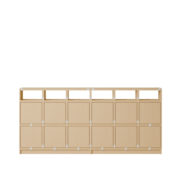 Stacked Storage System - Sideboard - Con 1 - Muuto Sideboards + Cabinets - Oak - HORNE
