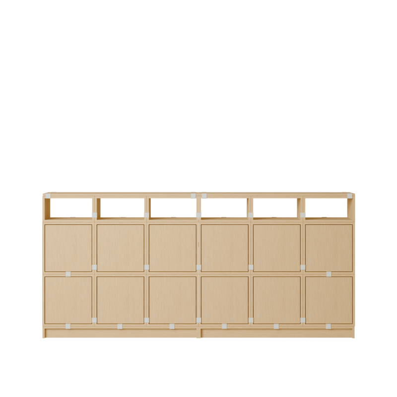 Stacked Storage System - Sideboard - Con 1 - Muuto Sideboards + Cabinets - Brown Green - HORNE