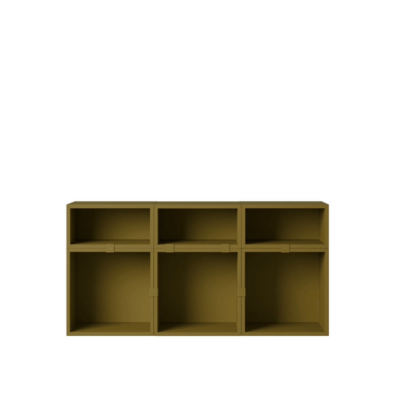 Stacked Storage System - Sideboard - Con 5 - Muuto Sideboards + Cabinets - Brown Green - HORNE