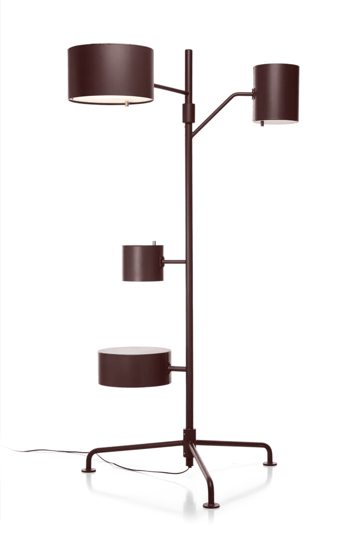 Statistocrat Floor Lamp - Moooi Lighting - Mahogany Brown - HORNE