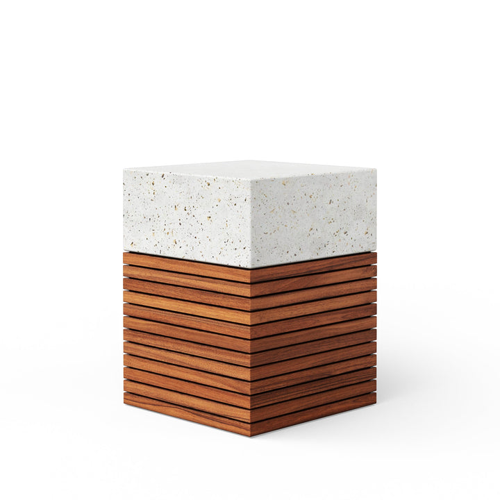 Stecca Alto Stool - Urbia Stools + Benches + Ottomans - Ivory Terrazzo - HORNE