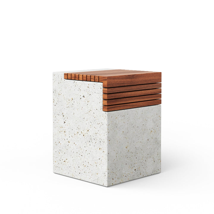 Stecca Cascata Stool - Urbia Stools + Benches + Ottomans - Ivory Terrazzo - HORNE