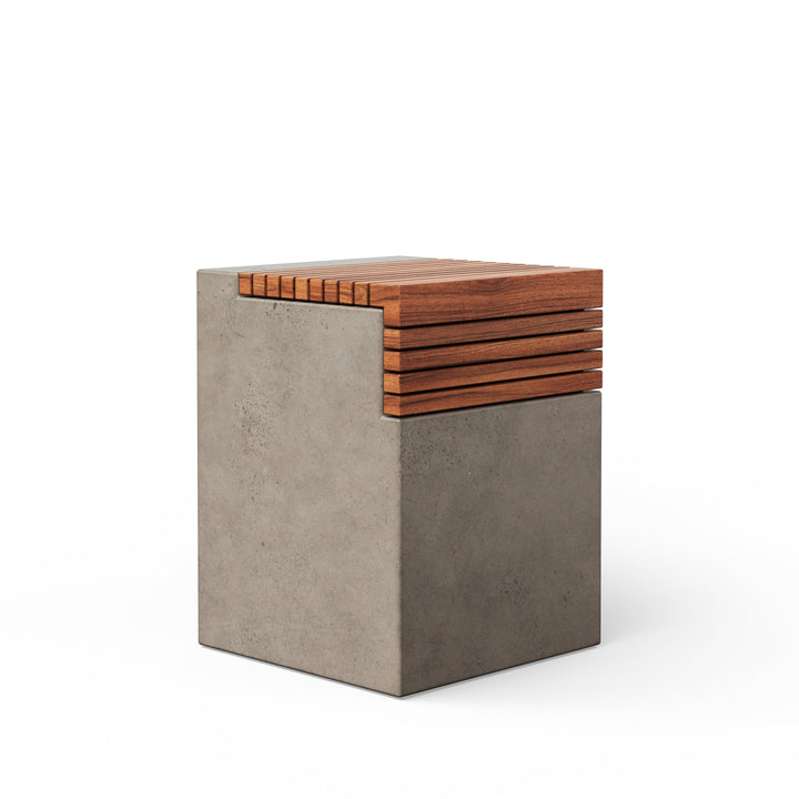 Stecca Cascata Stool - Urbia Stools + Benches + Ottomans - Ivory Terrazzo - HORNE