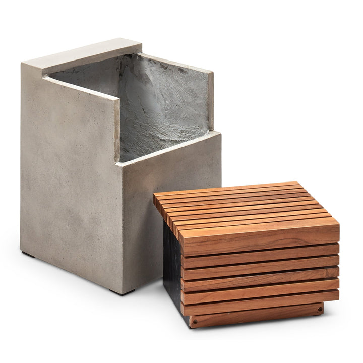Stecca Cascata Stool - Urbia Stools + Benches + Ottomans - Ivory Terrazzo - HORNE